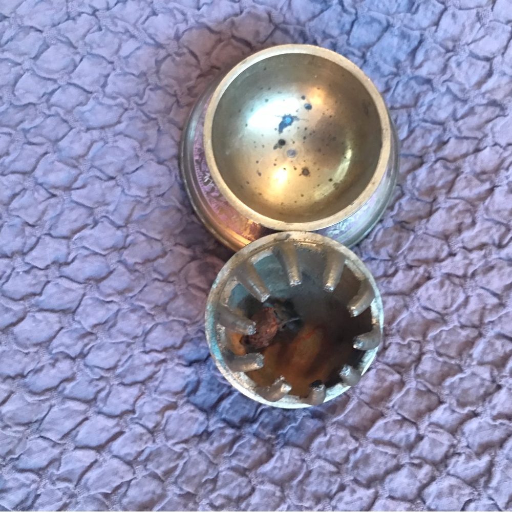 Vintage small claw bell with holder - Picture 7 of 9